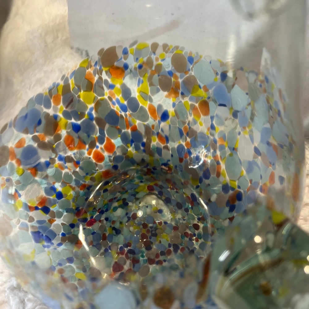 Mexican hand blown glass pitcher. Very Beautiful piece. 64oz - Picture 12 of 14